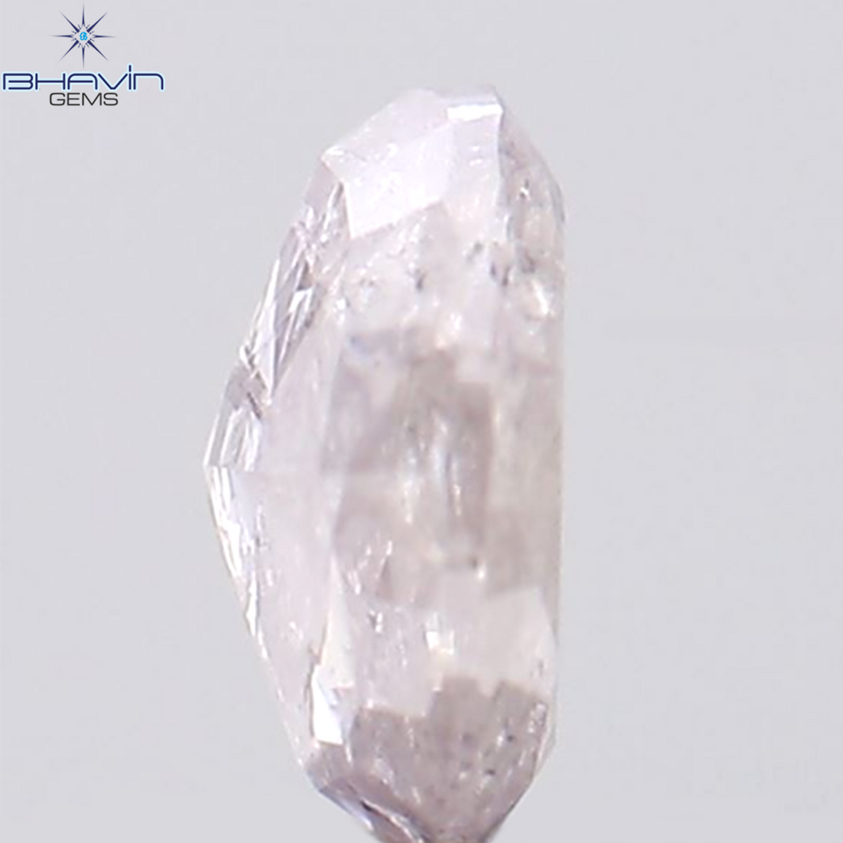 0.24 CT Natural Oval Diamond Pink Color Clarity I3 (4.33 MM)