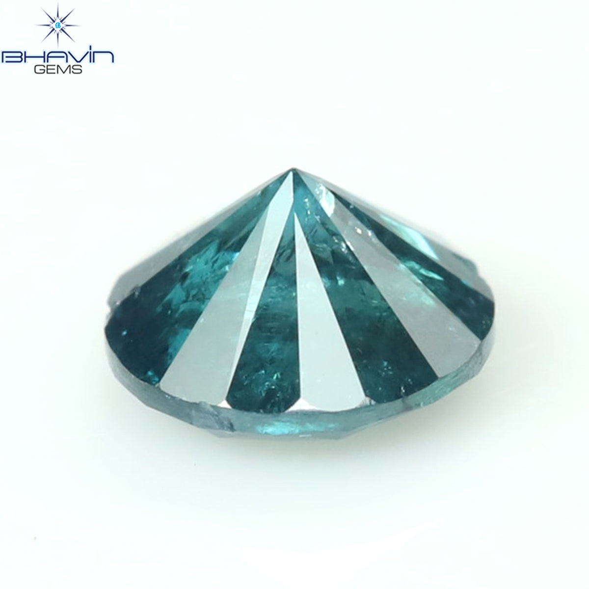 0.26 CT Natural Round Diamond Enhanced Blue Color Clarity I3 (4.00 MM)