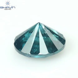 0.26 CT Round Diamond Natural Diamond Blue Color I3 Clarity (4.00 MM)