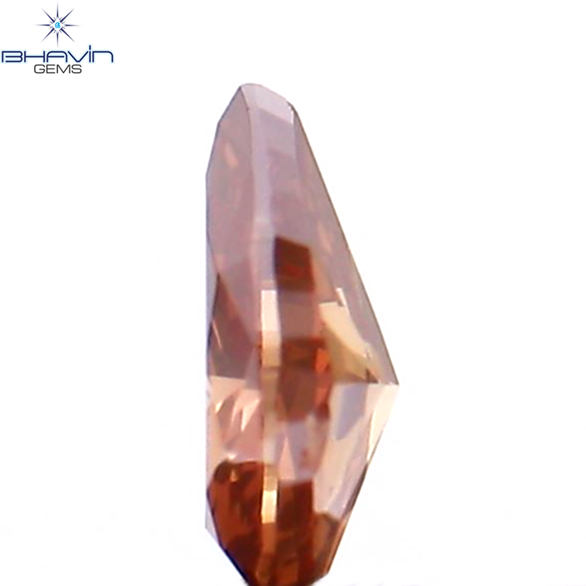 0.11 CT Natural Pear Diamond Enhanced Pink Color Clarity VS2 (3.80 MM)