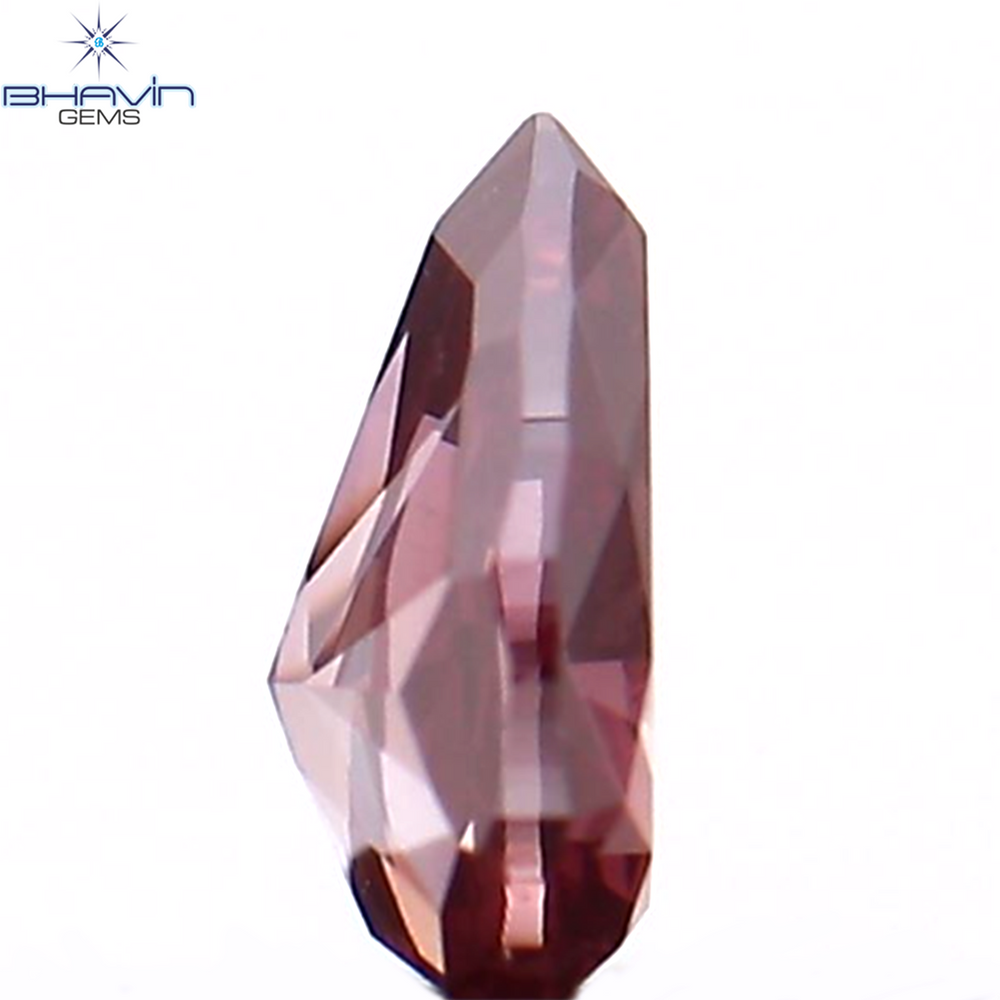 0.16 CT Pear Shape Natural Diamond Pink Color VS1 Clarity (4.23 MM)