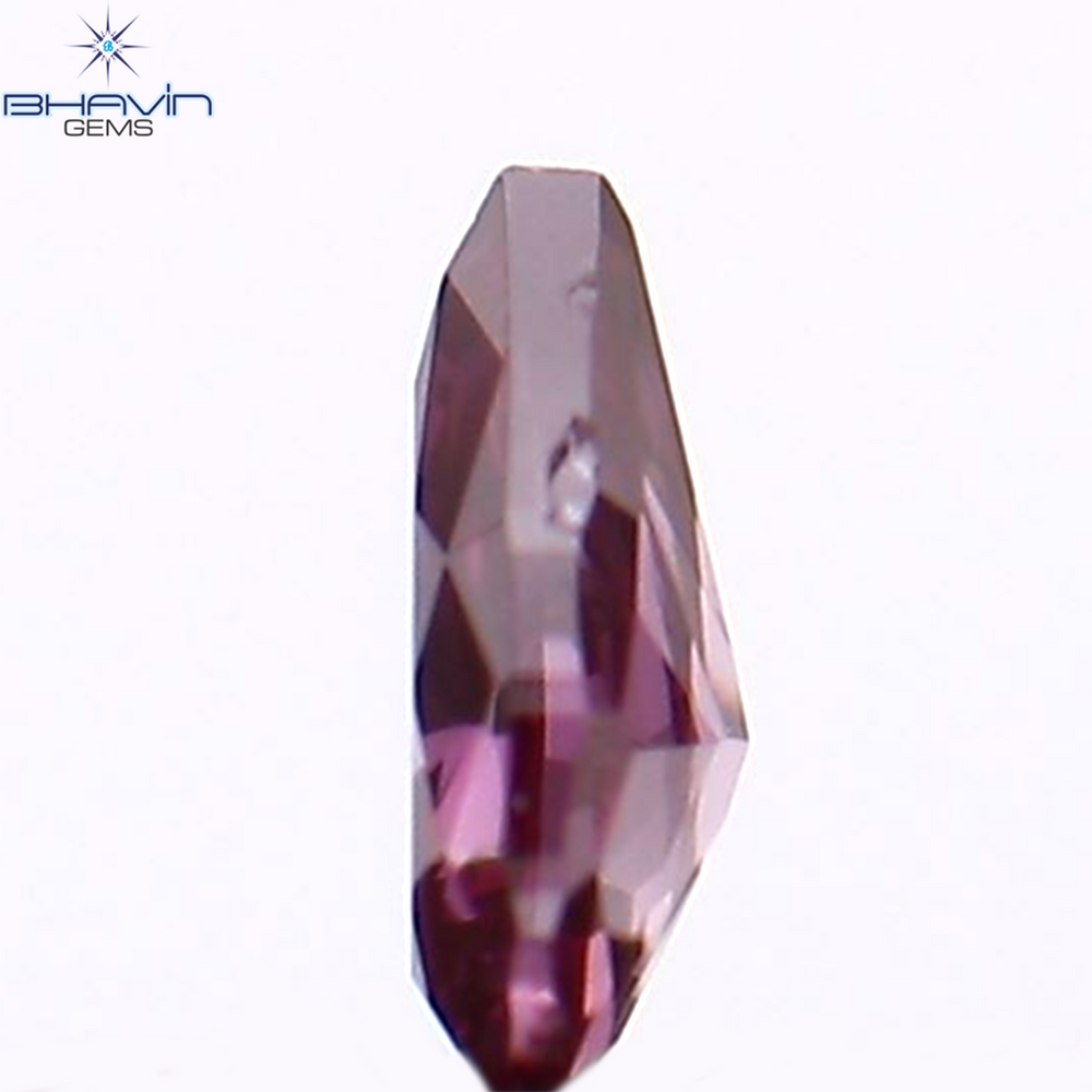 0.07 CT ペアシェイプ ナチュラル ダイヤモンド ピンク色 VS1 クラリティ (3.42 MM)