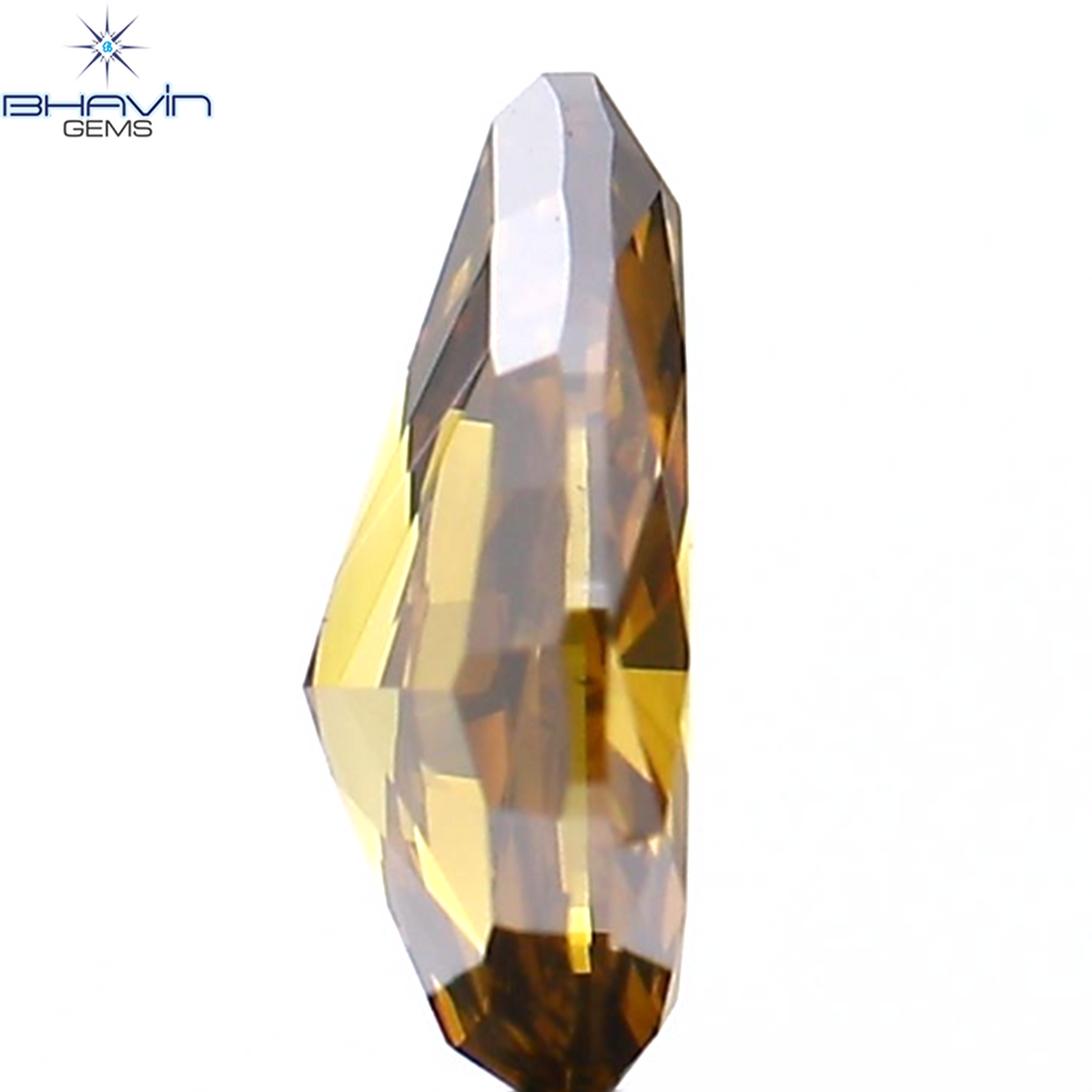 0.08 CT ペアシェイプ ナチュラル ダイヤモンド 強化グリーン カラー VS1 クラリティ (4.05 MM)