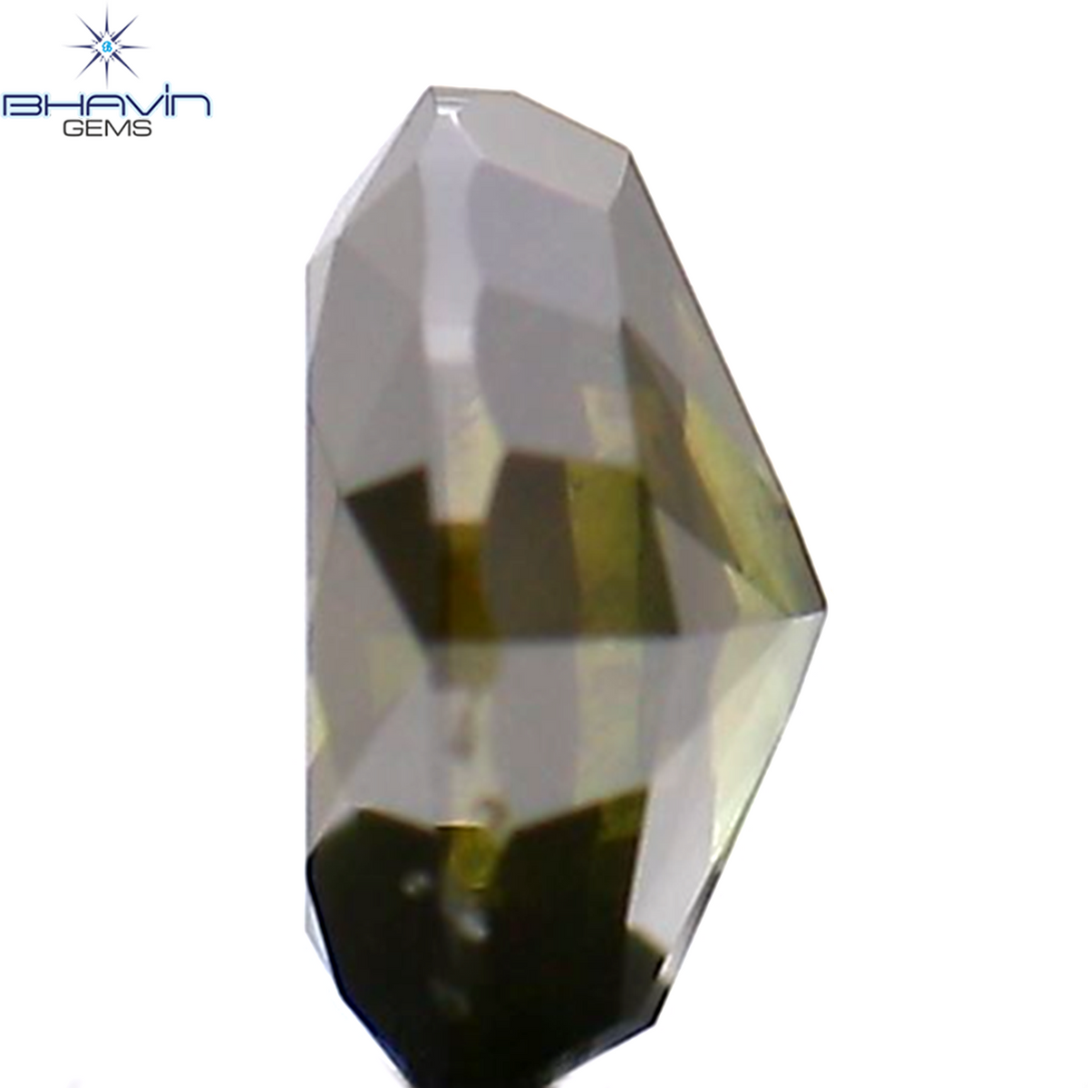 0.20 CT Natural Oval Diamond Enhanced Green Color Clarity I1 (4.02 MM)