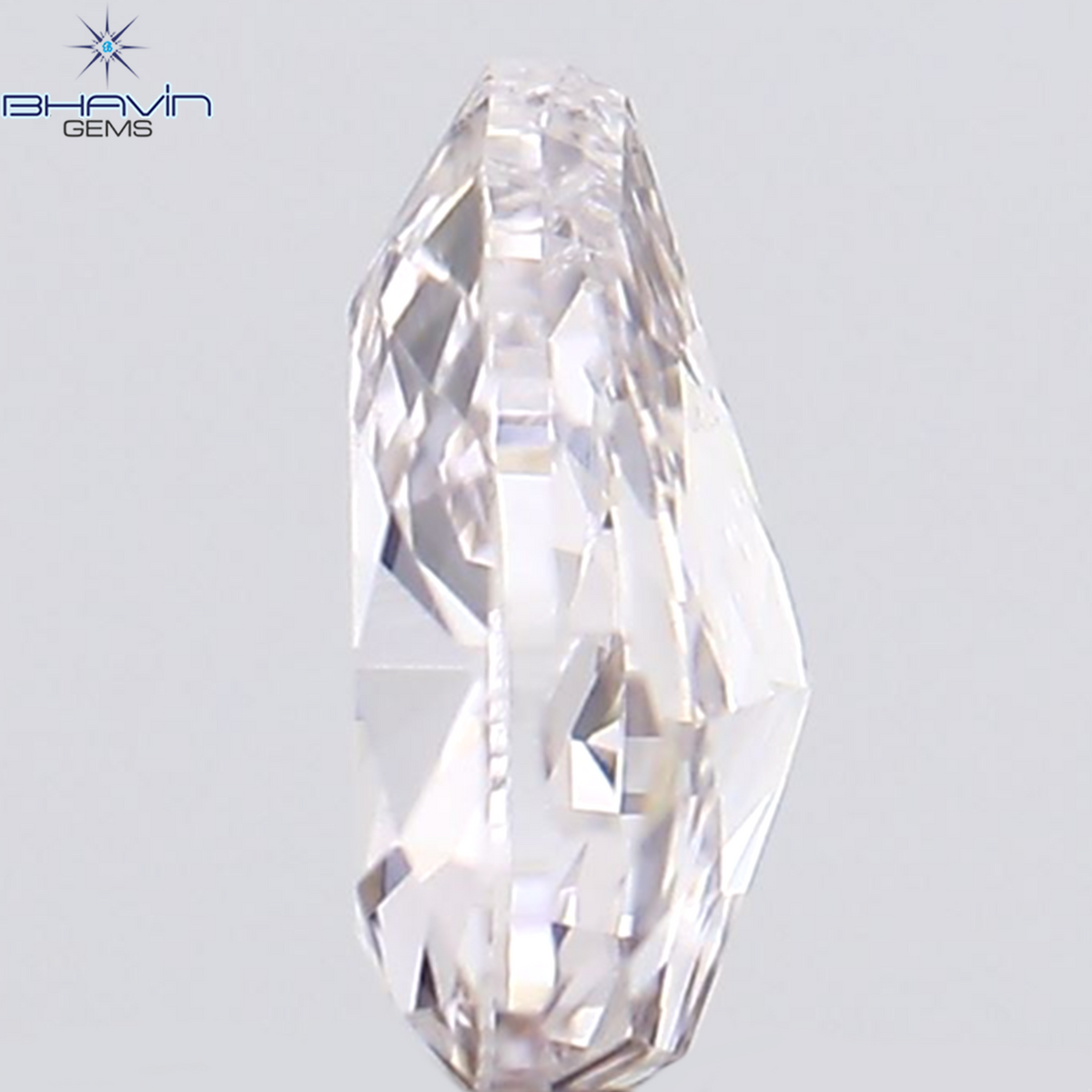 0.12 CT ペアシェイプ ナチュラル ダイヤモンド ピンク色 SI2 クラリティ (3.99 MM)