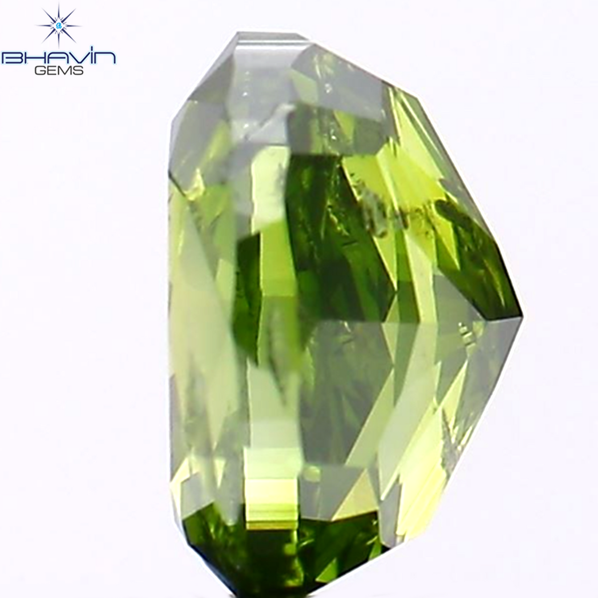 0.15 CT オーバル シェイプ ナチュラル ダイヤモンド グリーン カラー SI1 クラリティ (3.73 MM)