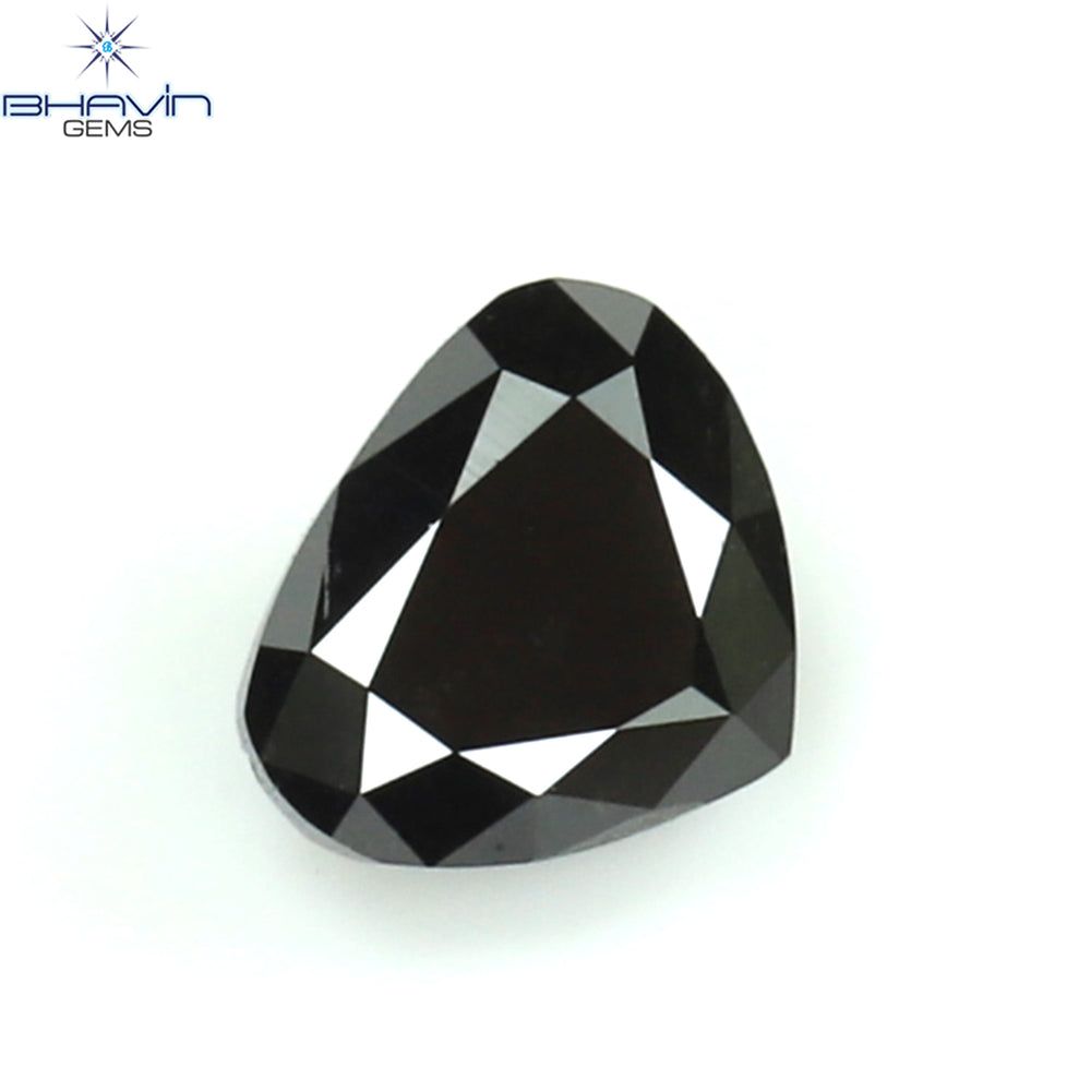 0.22 CT Heart Diamond Natural Diamond Black Diamond Clarity Opaque (3.74 MM)