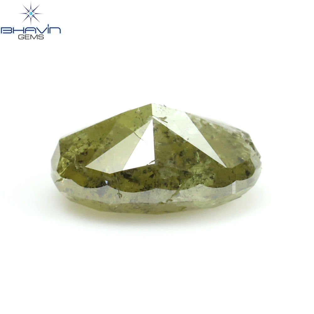 0.99 CT Oval Shape Natural Loose Diamond Green Color I3 Clarity (7.10 MM)
