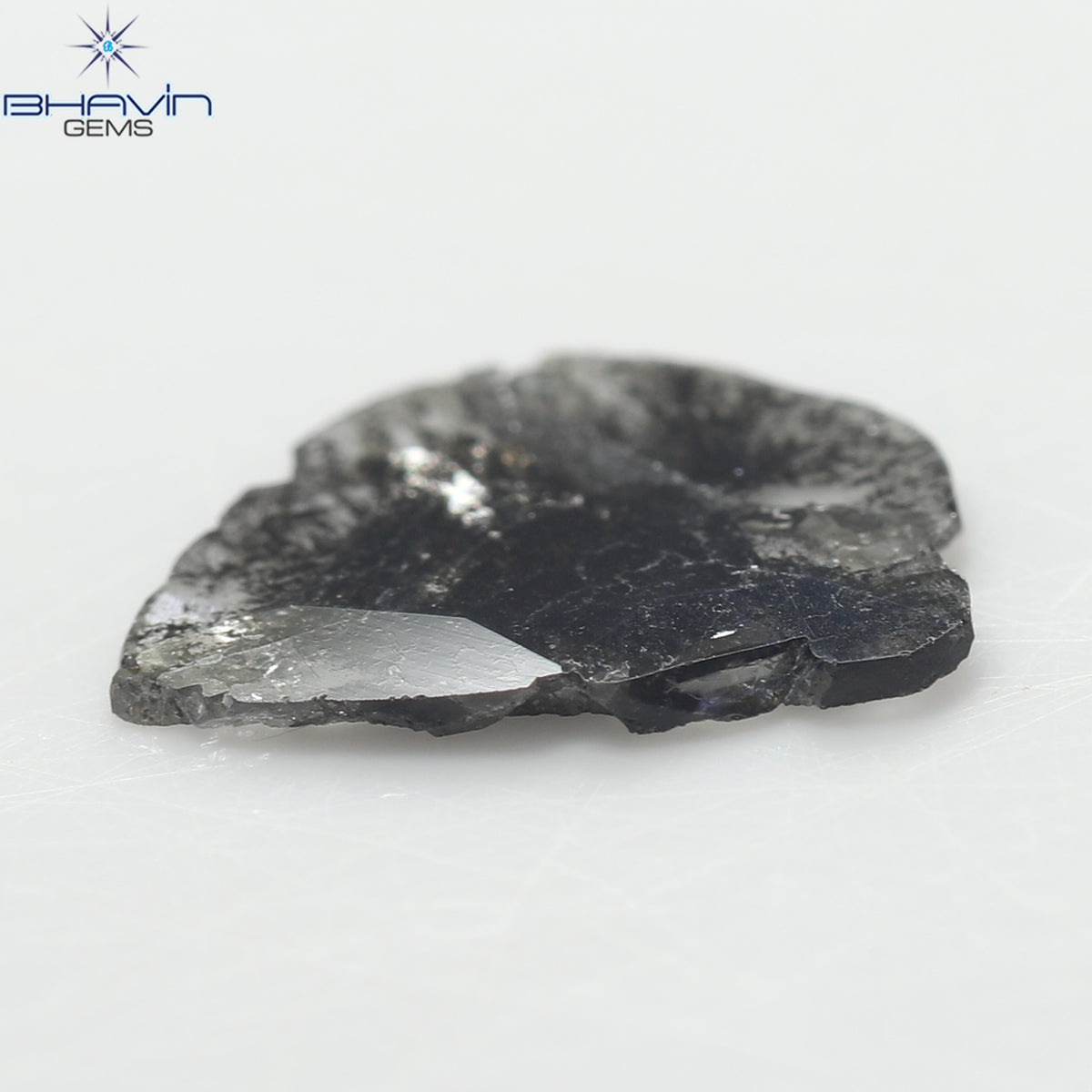 0.92 CT Slice Natural Diamond Salt And Papper Color Clarity I3 (10.80 MM)