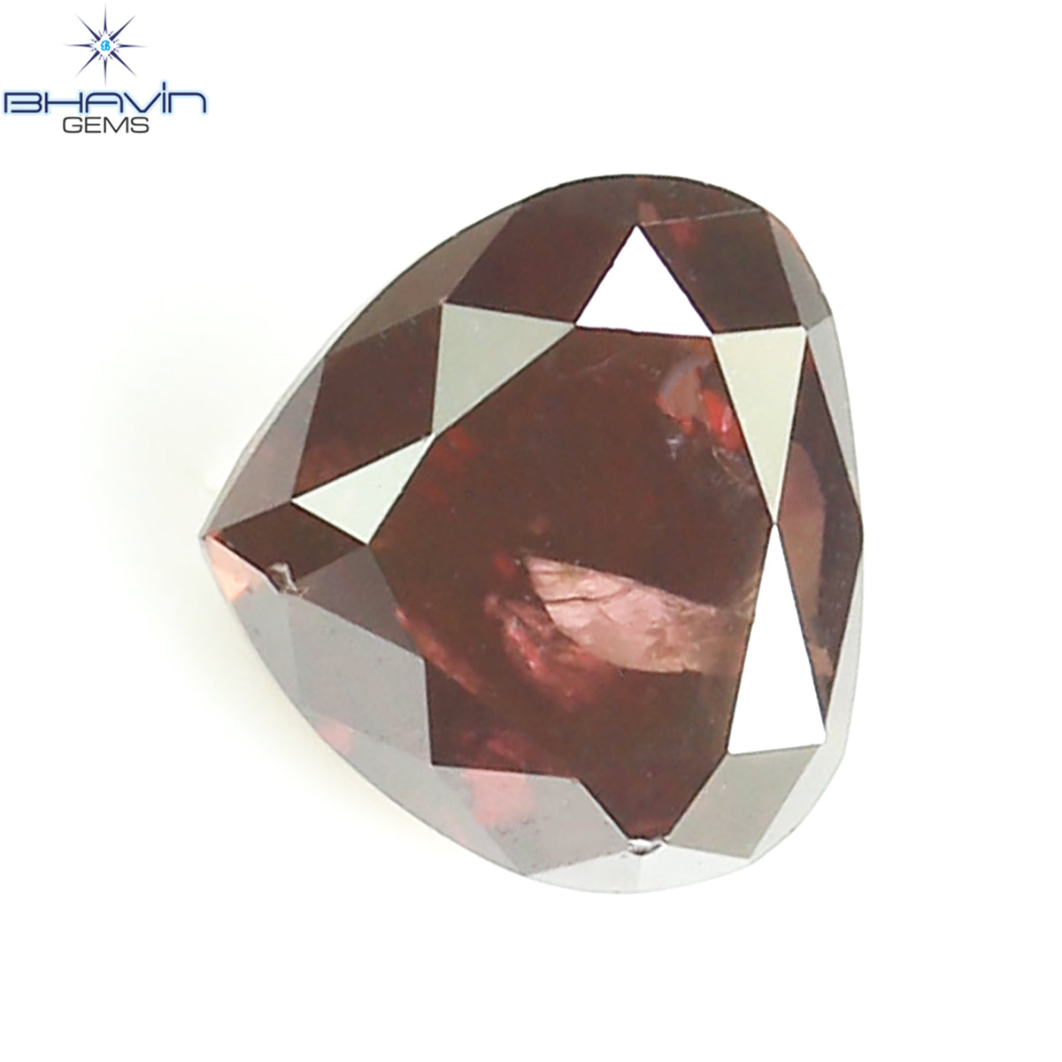 0.22 CT Heart Natural Diamond Enhanced Pink Color Clarity I1 (3.50 MM)