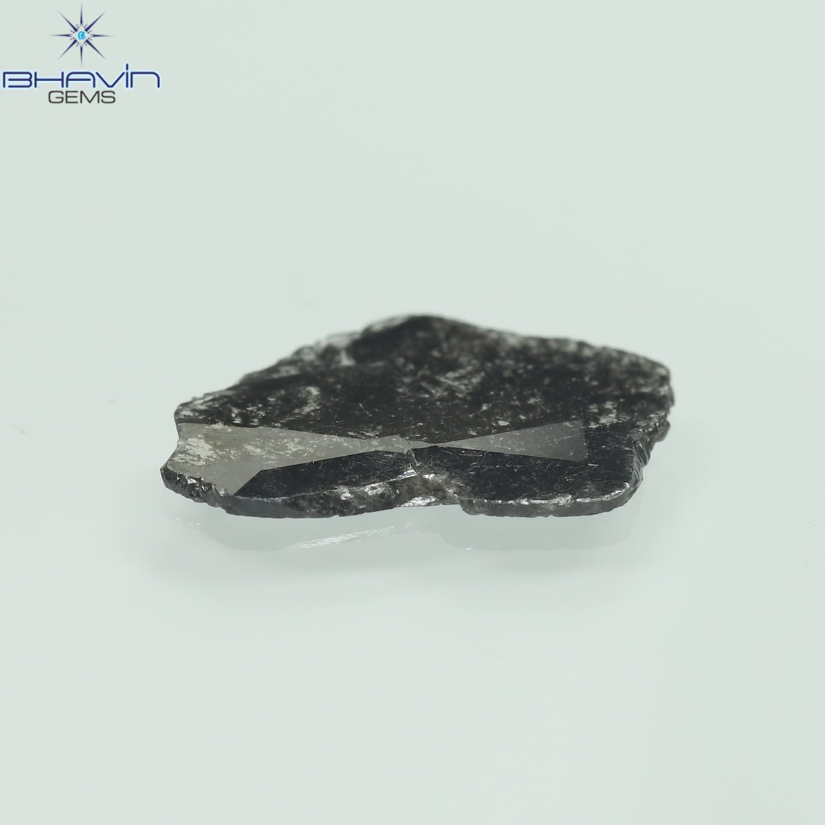 1.09 CT Slice Natural Diamond Salt And Pepper Color Clarity I3 (11.82 MM)
