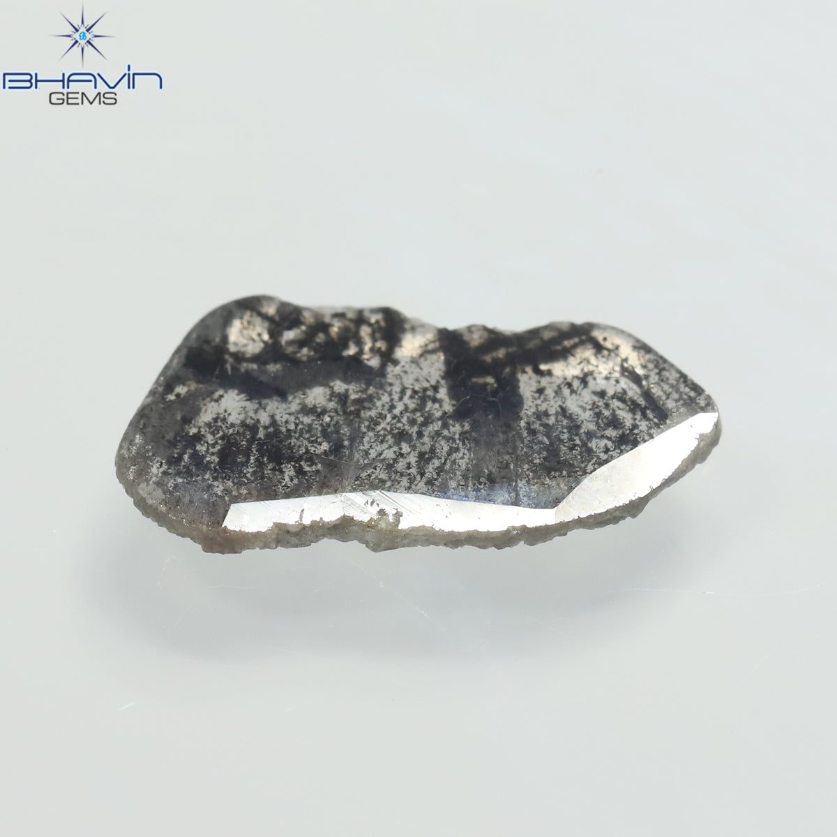 1.10 CT Slice Natural Diamond Salt And Pepper Color Clarity I3 (14.00 MM)