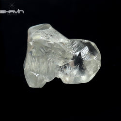 0.82 CT Rough Shape Natural Diamond White Color SI1 Clarity (7.16 MM)