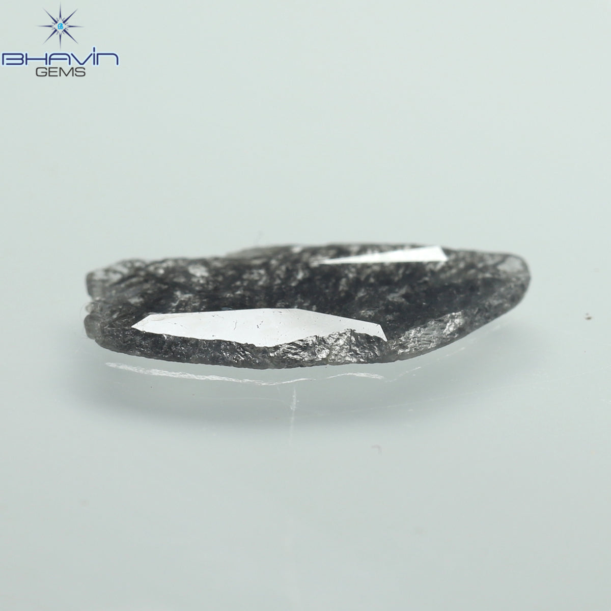 1.23 CT Slice Natural Diamond Salt And Pepper Color Clarity I3 (14.00 MM)