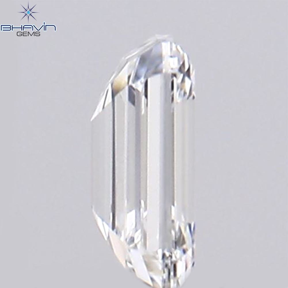 0.09 CT Emerald Shape Natural Diamond White Color VS1 Clarity (3.15 MM)