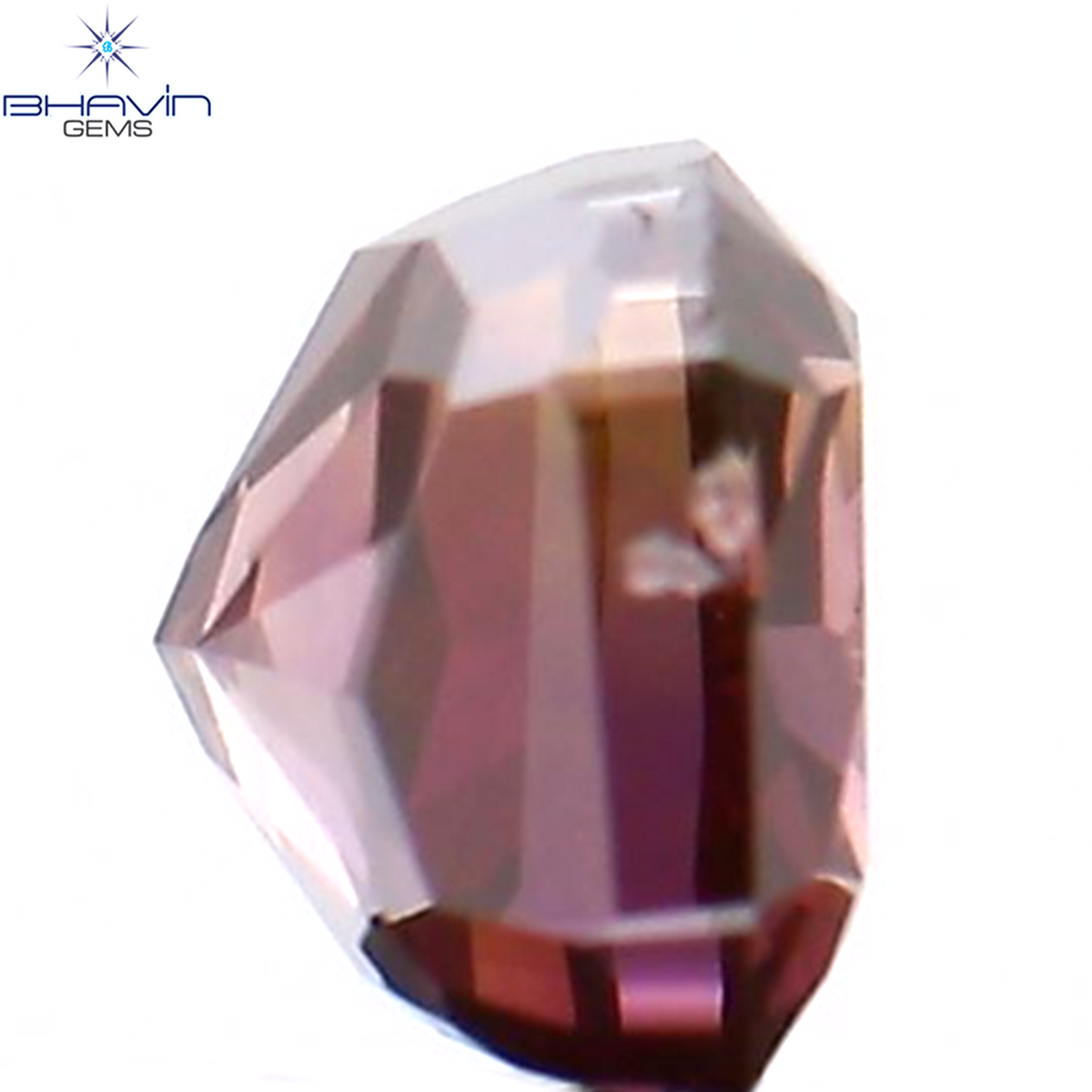 0.30 CT クッション シェイプ ナチュラル ルース ダイヤモンド エンハンスト ピンク カラー SI1 クラリティ (3.51 MM)