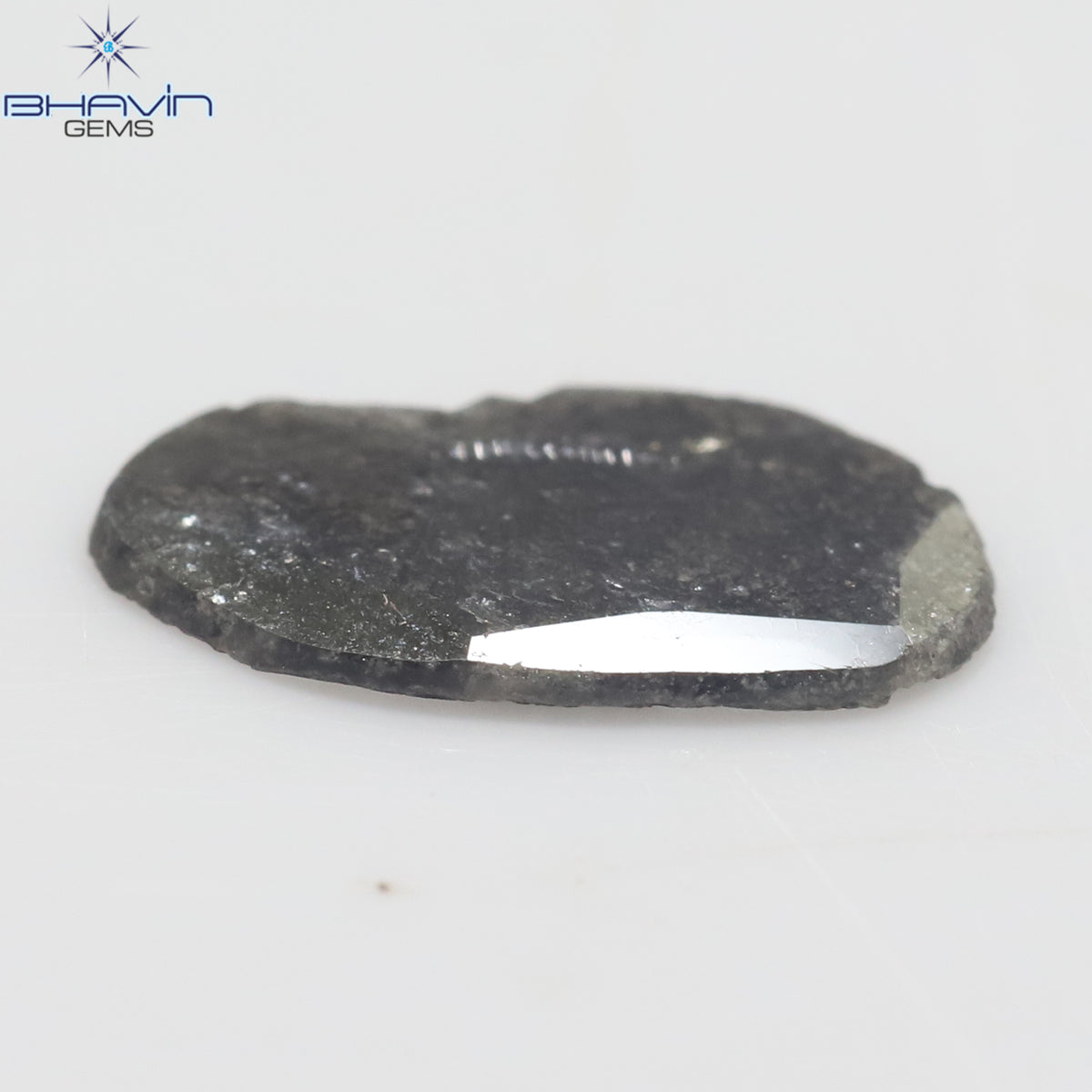 0.97 CT Slice Natural Diamond Salt And Papper Color Clarity I3 (12.00 MM)