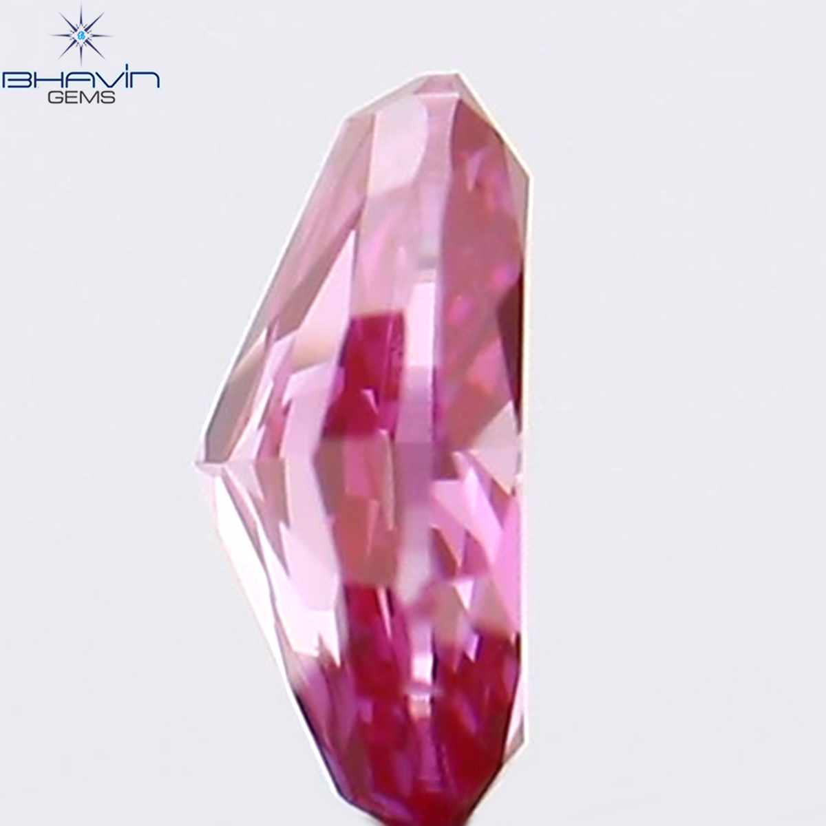 0.08 CT Natural Oval Diamond Enhanced Pink Color Clarity VS1 (3.16 MM)