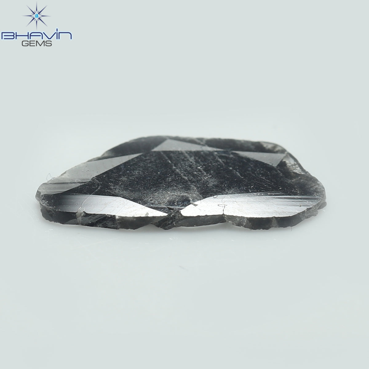 1.34 CT Slice Natural Diamond Salt And Pepper Color Clarity I3 (14.50 MM)