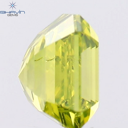 1.01 CT Asscher Shape Natural Diamond Green Color SI1 Clarity (5.40 MM)