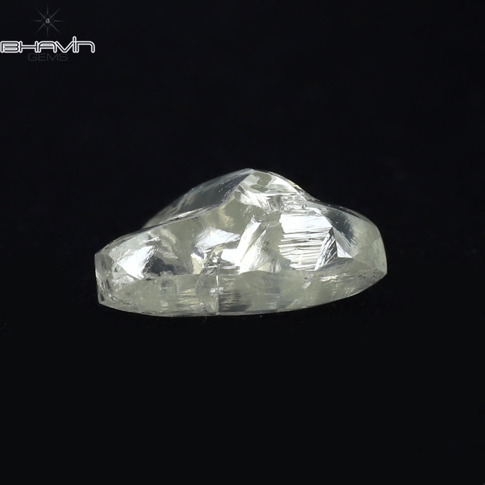 0.67 CT Rough Shape Natural Diamond White Color VS2 Clarity (6.64 MM)