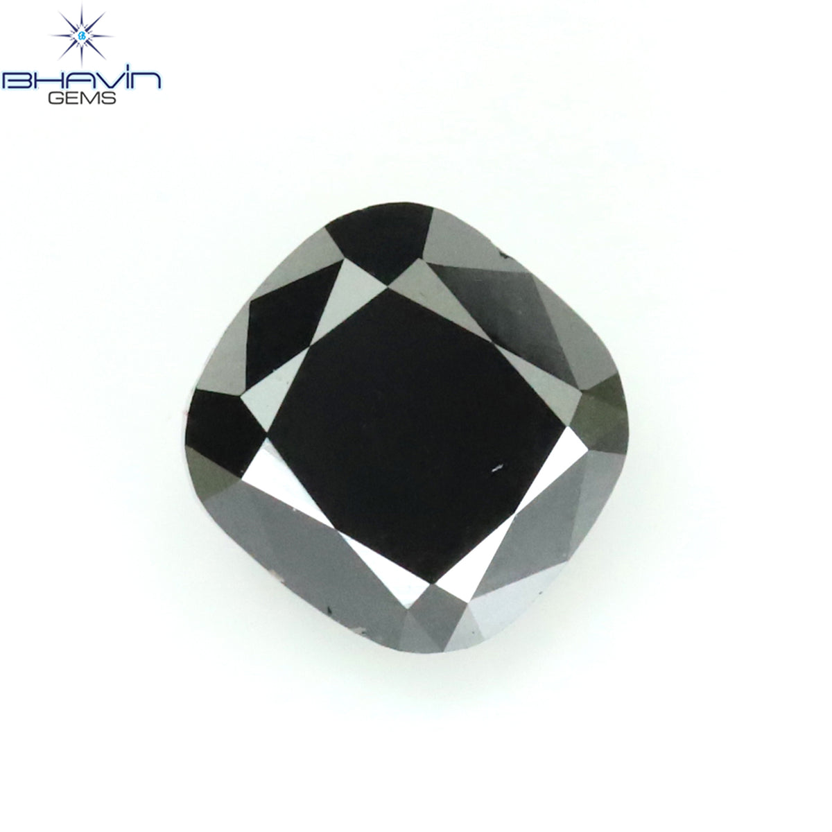 0.63 CT ラディアント シェイプ ナチュラル ダイヤモンド グリーン カラー I3 クラリティ (6.40 MM)