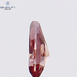 0.13 CT ペアシェイプ ナチュラル ダイヤモンド ピンク色 VS1 クラリティ (4.12 MM)