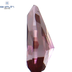 0.26 CT Pear Shape Natural Diamond Enhanced Pink Color SI1 Clarity (5.12 MM)