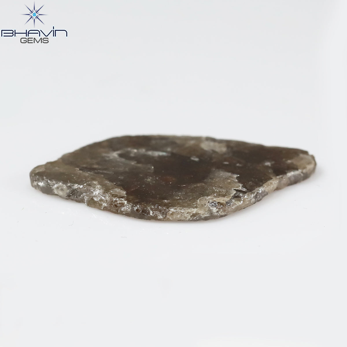 5.26 CT Natural Slice Diamond Brown Color Clarity I3 (23.05 MM)