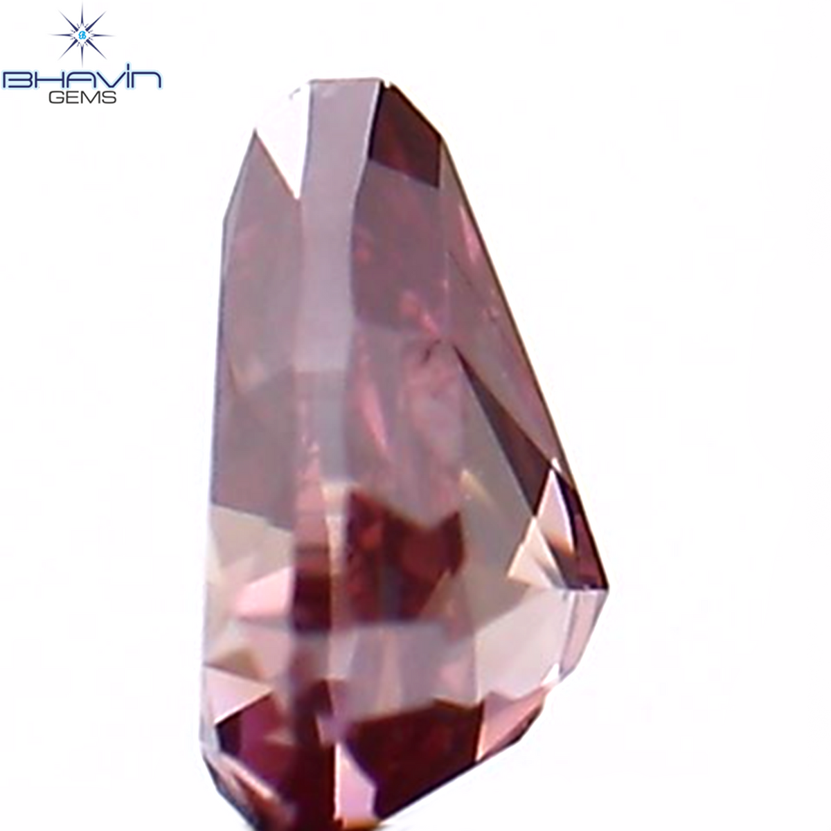 0.13 CT Natural Pear Diamond Enhanced Pink Color Clarity VS1 (3.60 MM)