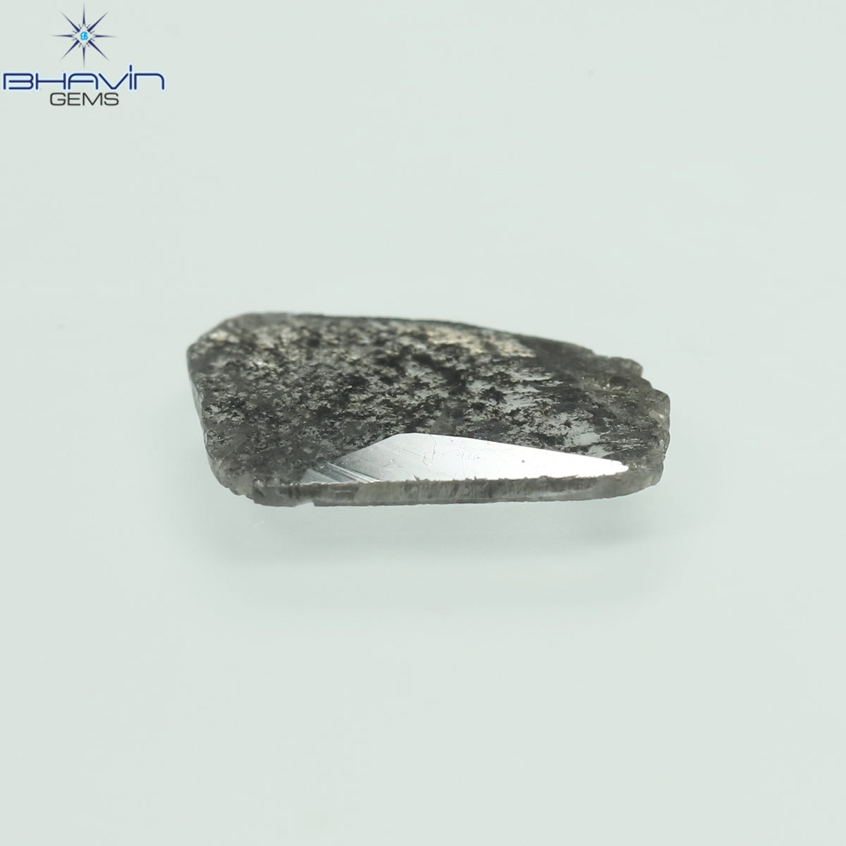 0.96 CT Slice Natural Diamond Salt And Pepper Color Clarity I3 (10.64 MM)