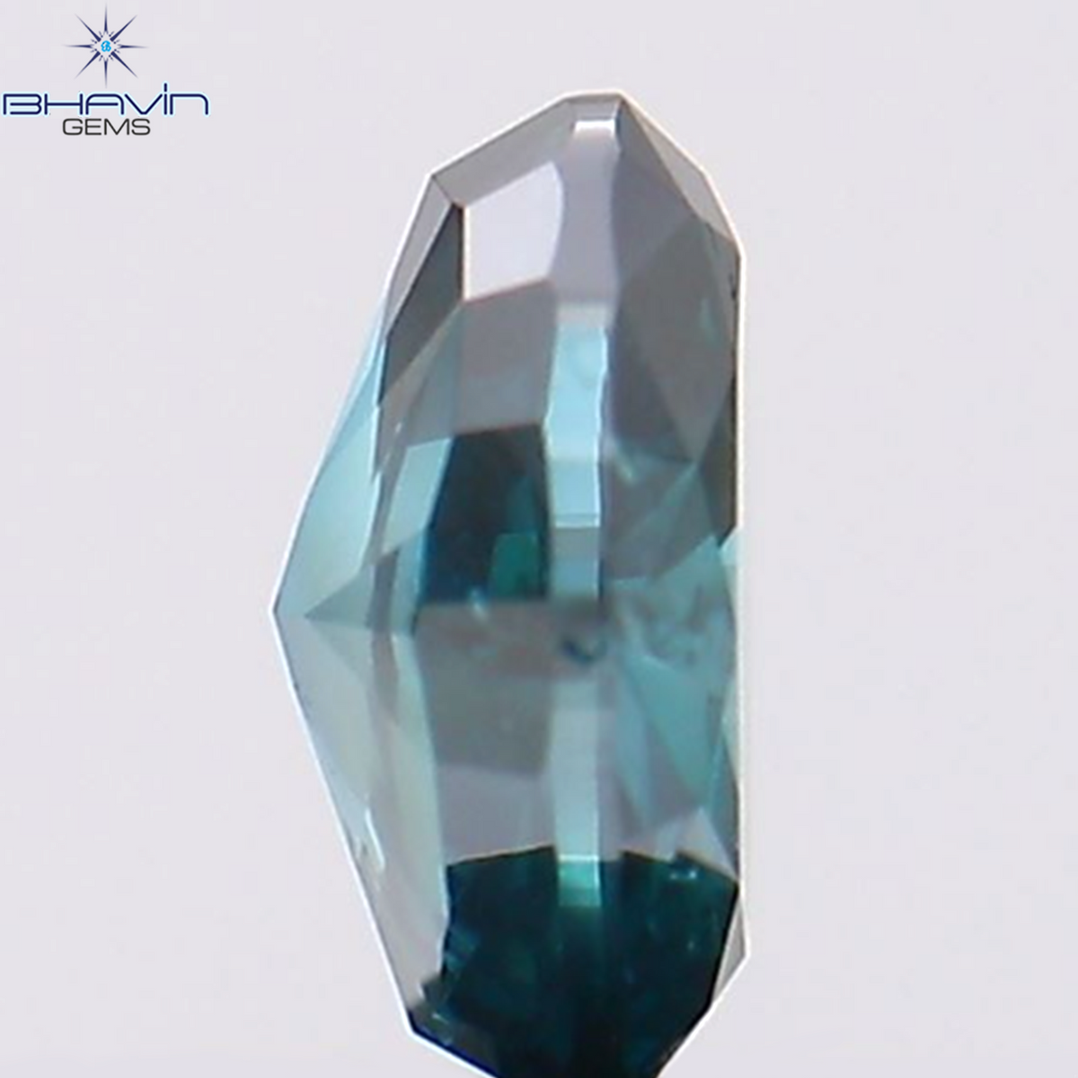 0.30 CT Natural Oval Diamond Enhanced Blue Color Clarity SI2 (4.67 MM)