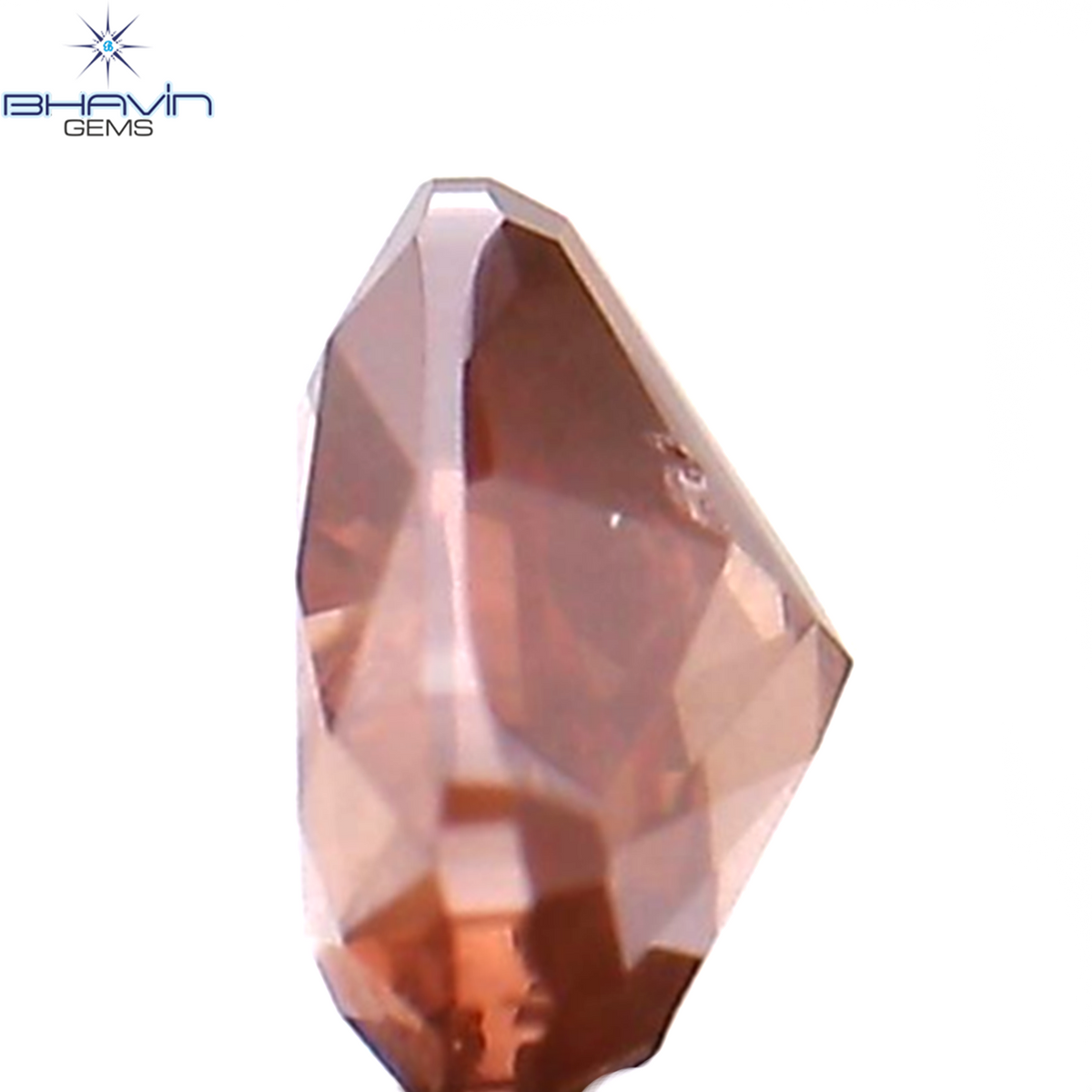 0.15 CT ハートシェイプ エンハンスト ピンク カラー ナチュラル ルース ダイヤモンド SI1 クラリティ (3.55 MM)