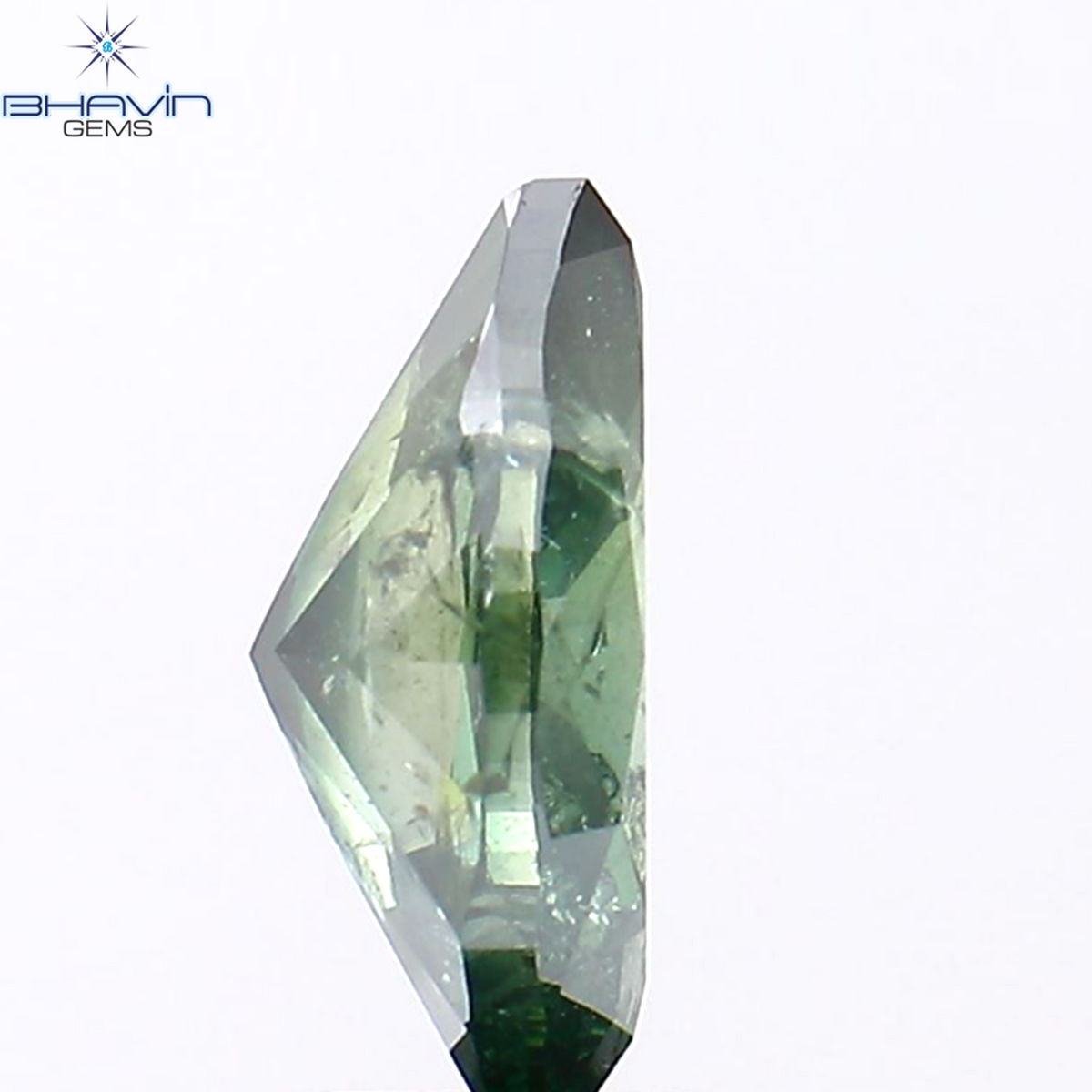 2.11 CT Natural Marquise Diamond Enhanced Green Color Clarity I2 (11.14 MM)