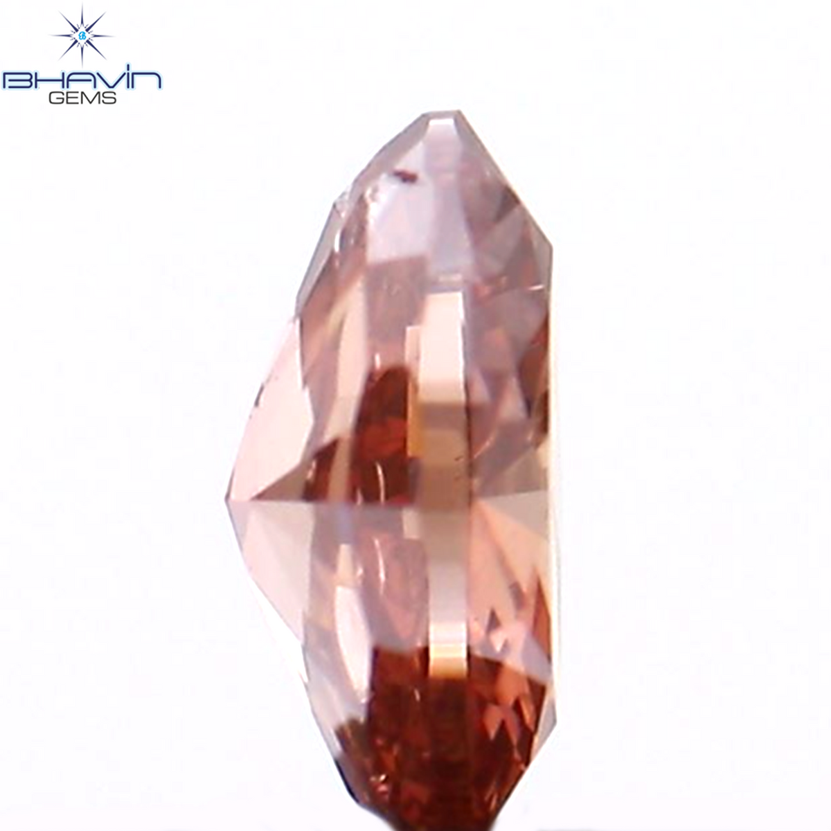 0.19 CT Natural Oval Diamond Enhanced Pink Color Clarity I1 (4.23 MM)