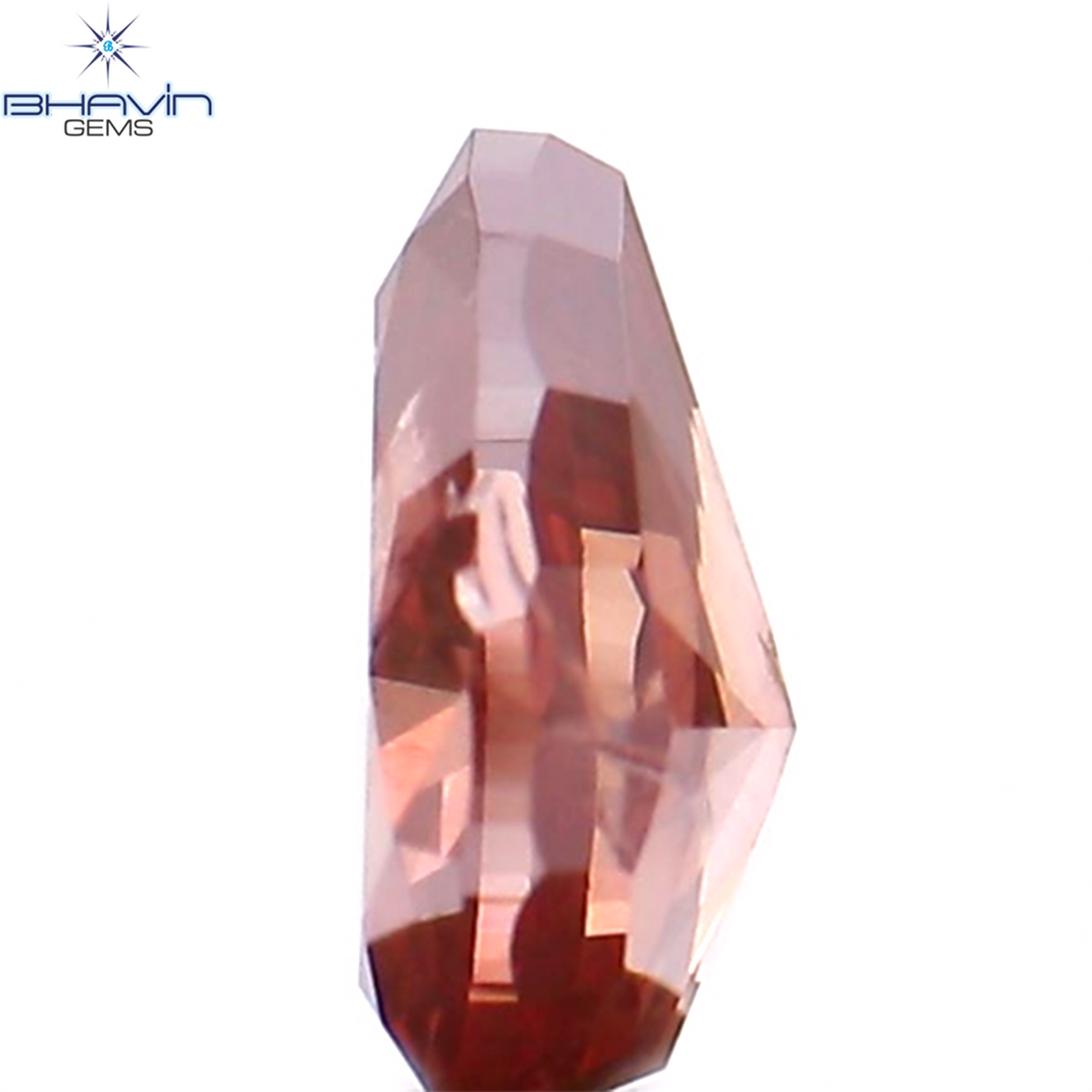 0.26 CT ペアシェイプ ナチュラル ダイヤモンド ピンク カラー I1 クラリティ (4.82 MM)
