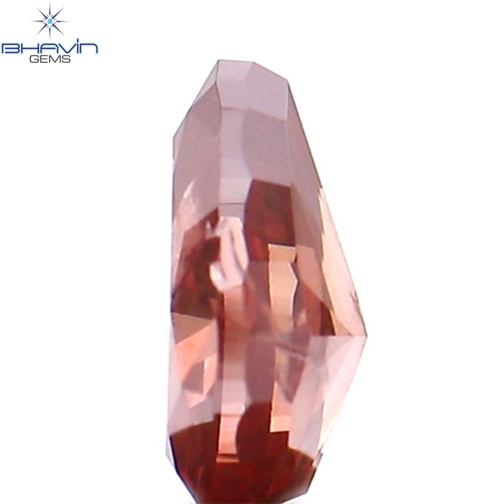 0.26 CT Pear Shape Natural Diamond Pink Color I1 Clarity (4.82 MM)