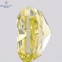 0.22 CT Radiant Shape Natural Diamond Orange Yellow Color SI1 Clarity (3.52 MM)