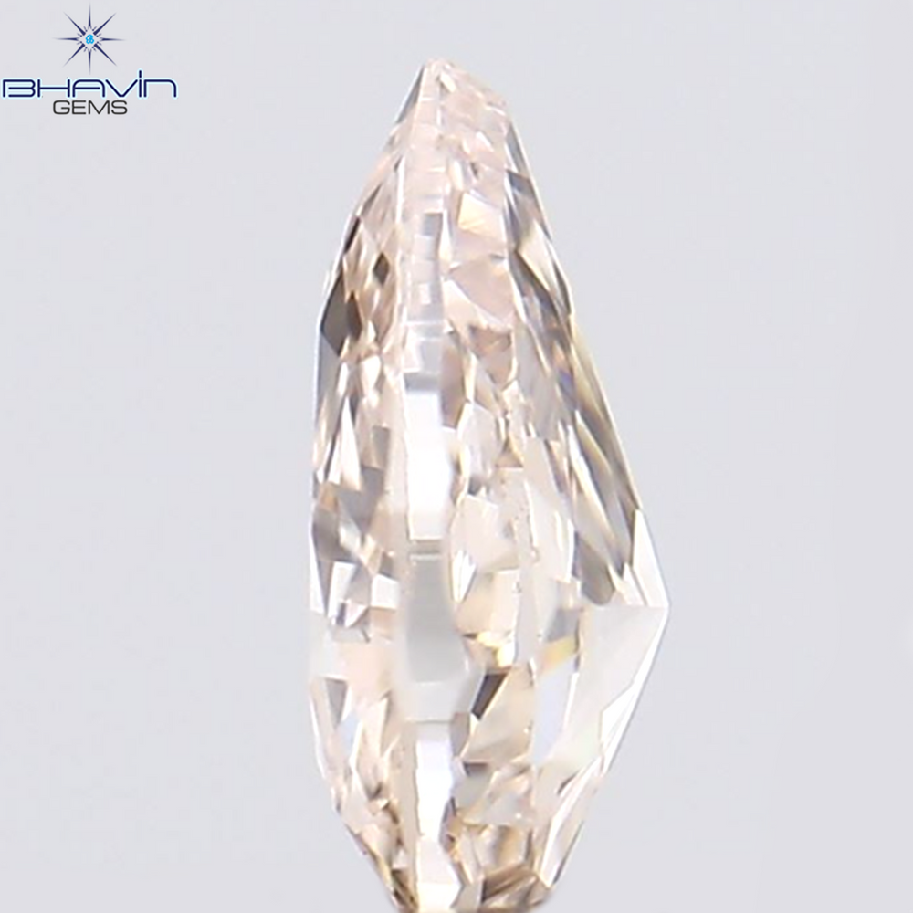 0.14 CT Pear Shape Natural Diamond Pink Color VS1 Clarity (4.20 MM)