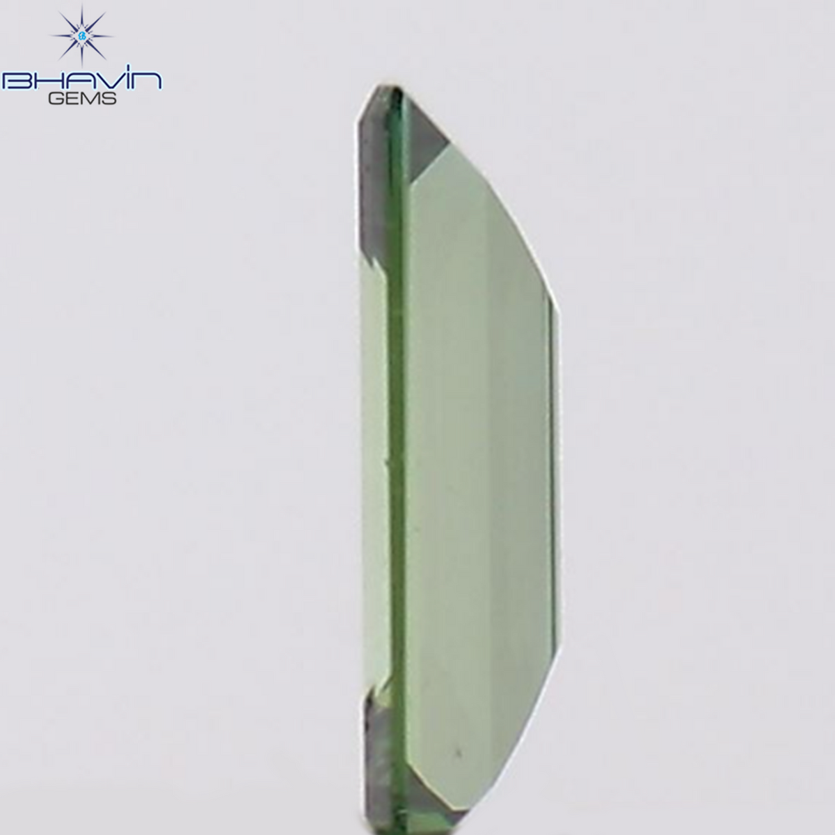 0.06 CT Natural Baguette Diamond Enhanced Green Color Clarity VS2 (3.23 MM)