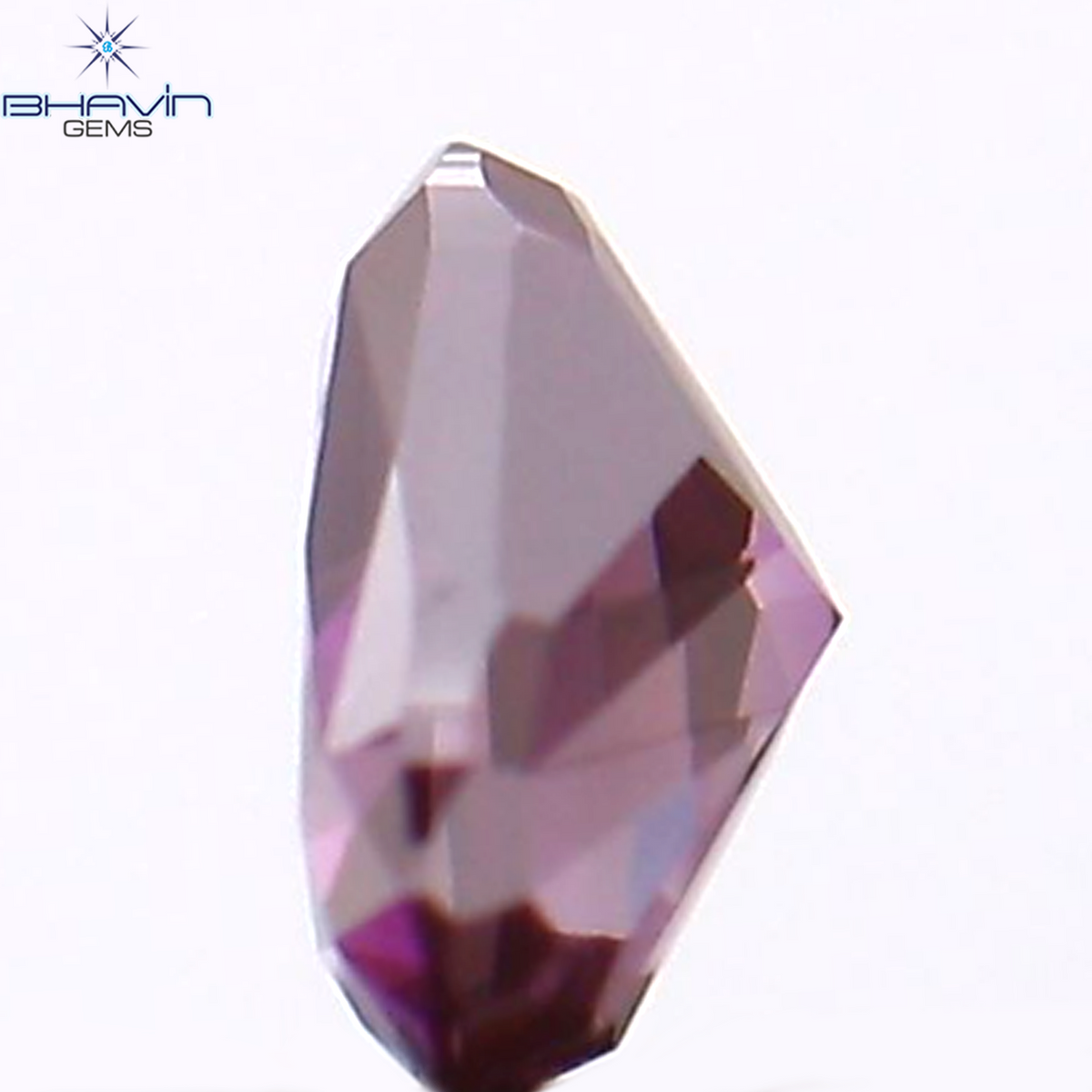 0.13 CT Natural Heart Diamond Enhanced Pink Color Clarity VS2 (3.46 MM)