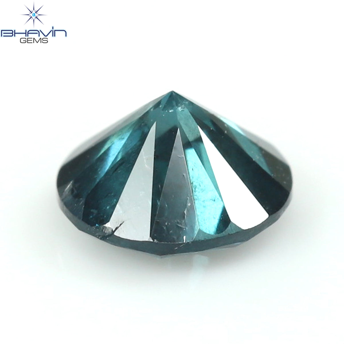 0.28 CT Natural Round Diamond Enhanced Blue Color Clarity I3 (4.15 MM)