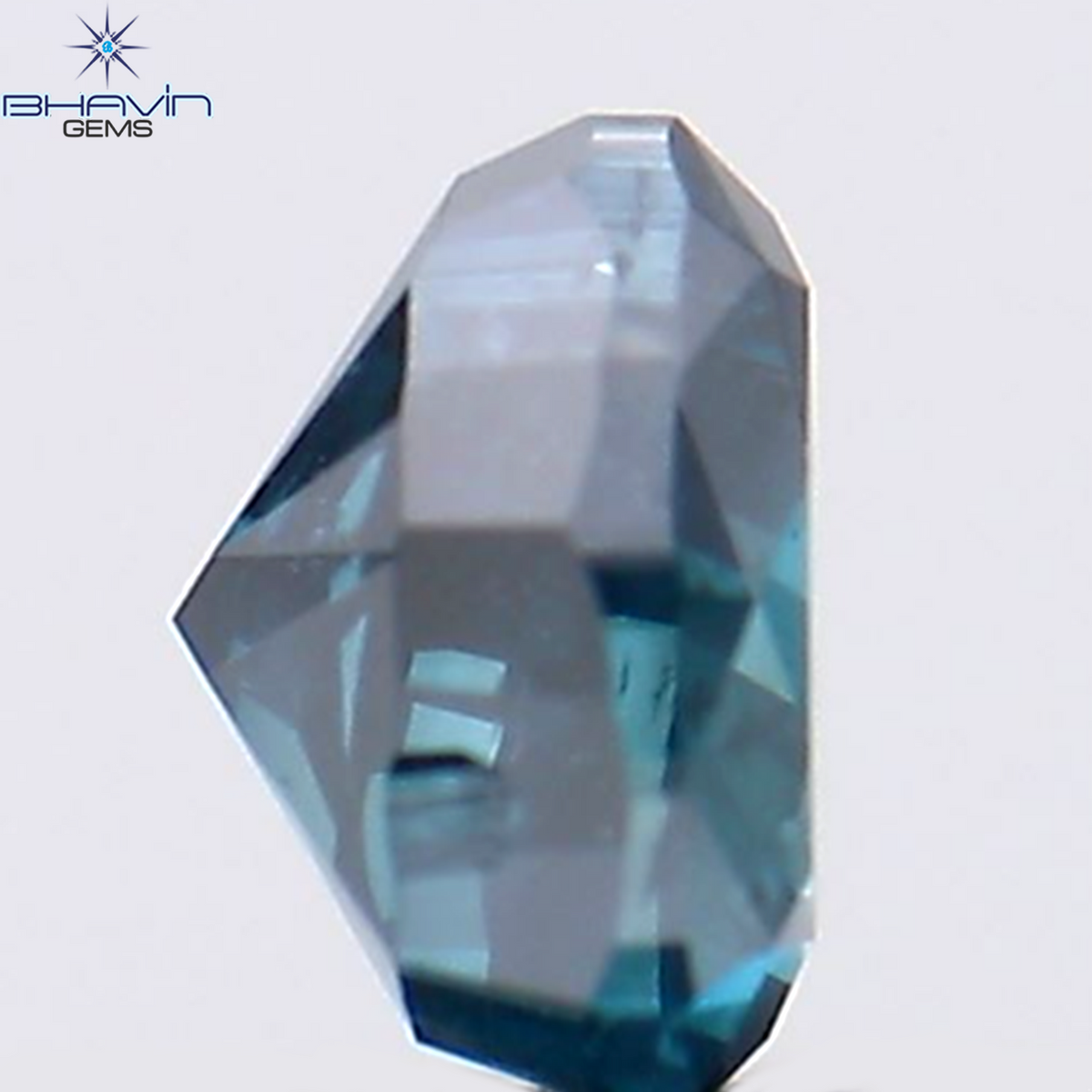 0.29 CT ハート シェイプ ナチュラル ダイヤモンド ブルー カラー SI2 クラリティ (4.22 MM)