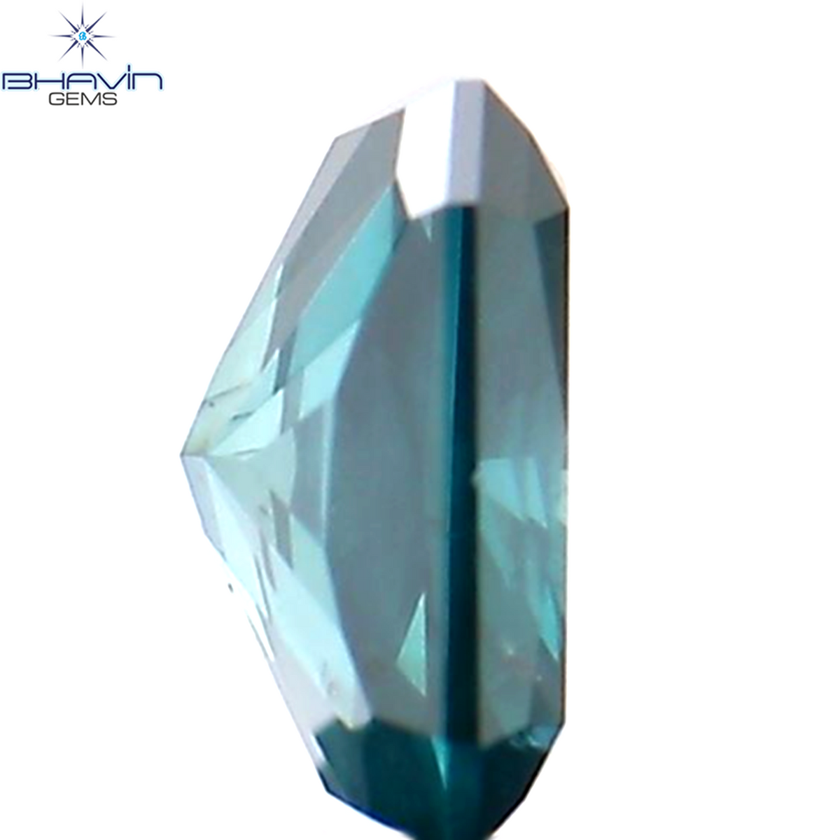 0.28 CT Natural Radiant Diamond Enhanced Blue Color Clarity SI1 (4.27 MM)