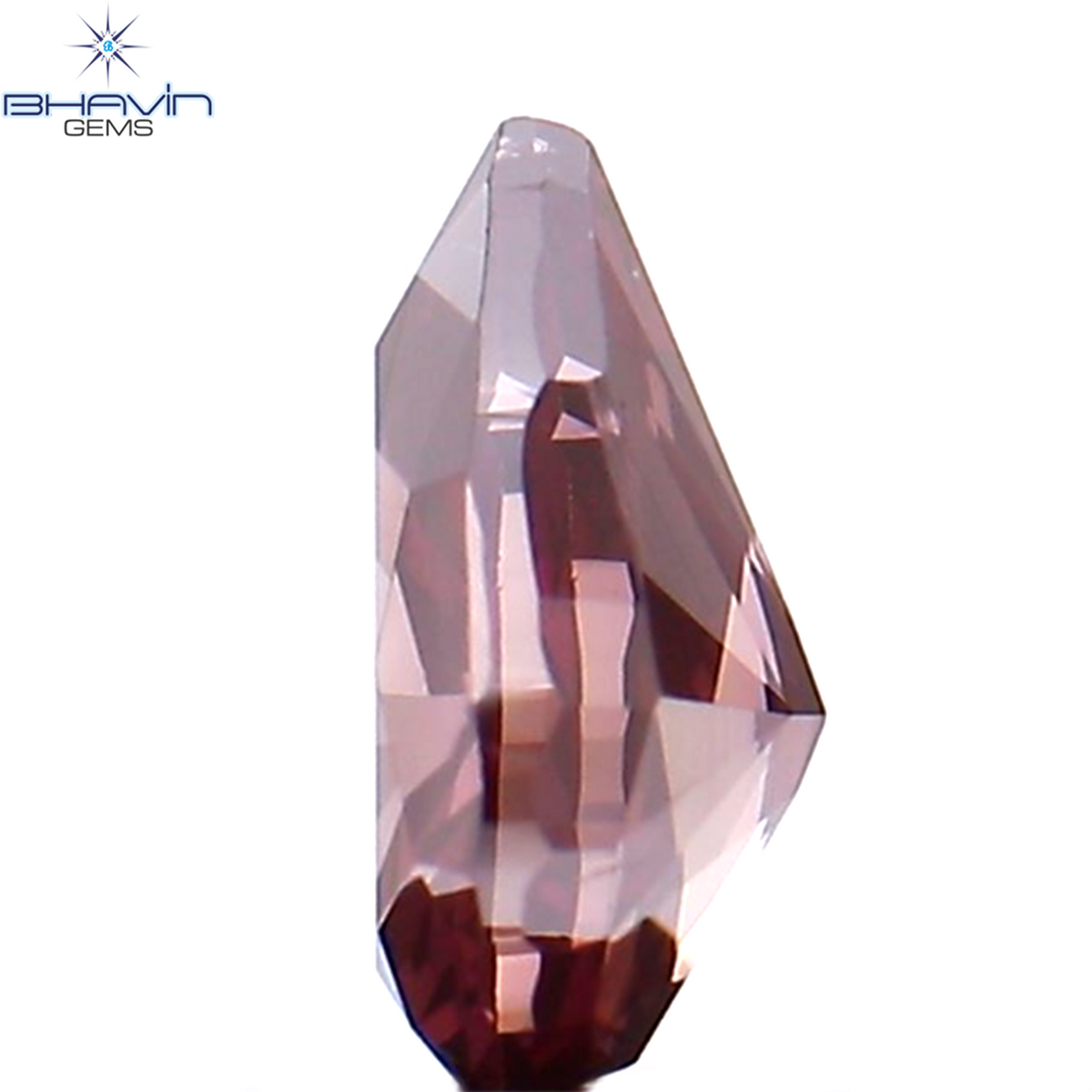 0.31 CT ペアシェイプ ナチュラル ダイヤモンド ピンク色 VS2 クラリティ (5.31 MM)