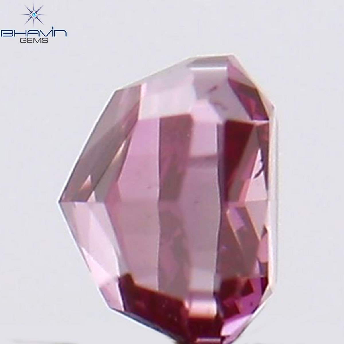 0.14 CT Natural Cushion Diamond Enhanced Pink Color Clarity VS1 (2.74 MM)