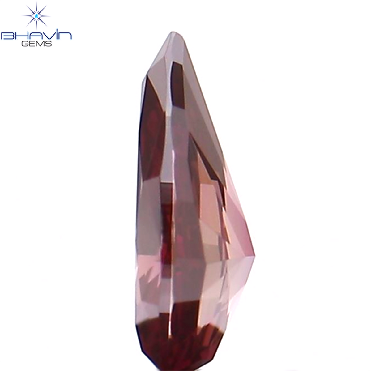 0.20 CT Natural Pear Diamond Enhanced Pink Color Clarity VS1 (5.24 MM)