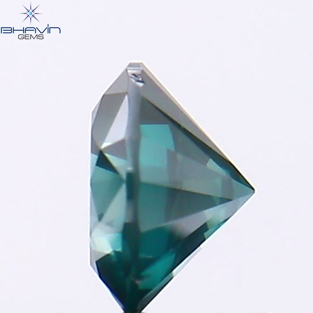 0.45 CT Natural Round Diamond Enhanced Blue Color Clarity SI2 (4.75 MM)
