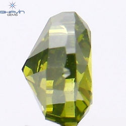0.23 CT Heart Shape Natural Diamond Green Color VS2 Clarit (4.05 MM)