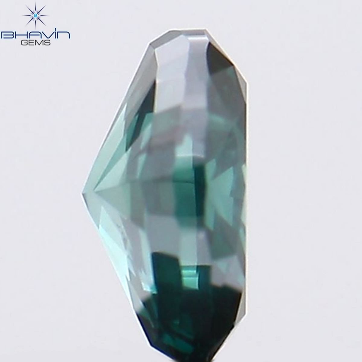 0.19 CT オーバル シェイプ ナチュラル ダイヤモンド ブルー カラー SI1 クラリティ (4.26 MM)
